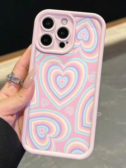 2026'nın En Yeni Renkli Kalp Desenli Cep Telefonu Kılıfı, Galaxy S25, S24, S24Plus/S24+, S24Ultra, S20, S21, S22, S23, A26, A36, A55, A35, A06, A16, A05, A14, A24, A34, A54, A15, A05S, A25, A23, A33, A53, A73, A13 4G/5G ile uyumlu, 11/11 Pro/11 Pro Max/12/12 Pro/12 Pro Max/13/13 Pro/13 Pro Max/14/14 Pro ile uyumlu, Harika Anneler Günü Hediyesi