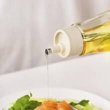 1pc Transparent Glass Seasoning Bottle With Dust-Proof Lid, Tabletop Kitchen Oil Bottle - Multicolor - View 4