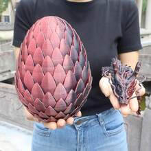 18cm Dragon Egg &60cmDragon, Decoration Gifts, Home Decor Gifts,Party Supplies Gifts, Halloween,Thanksgiving Gifts,Stress Relief Toys For Adults,3D Printed Animals,3d Printed Fidget Toys,「Lntended For Teens & Adults Only」 - Vàng tím - Xem 6