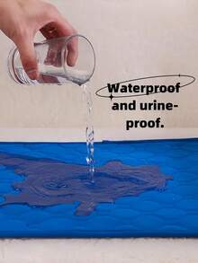 1pc Reusable Dog Pee Pad, Absorbent Waterproof Pet Training Pad, Washable - Apricot - View 8