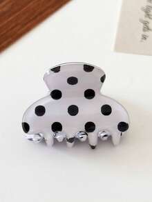 1个迷你波点发爪夹，简约甜美刘海及碎发夹 - 彩色 - 查看 9