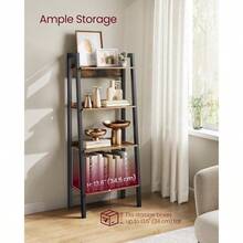 Bookcases - Rustic Brown + Black - View 4