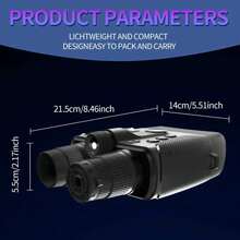 80MP Dual-Mode Binocular 4K Night Vision Device, With 5000mAh Battery, 32GB SD Card, Powerful Battery Life, 4-Inch Ultra-HD Display, Designed For Wildlife Observation - Black - View 9