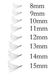 Premade Fans, 500 Pcs, 4D-5D-6D-7D, 0.07mm Thickness, Natural & Volume,8-15mm / Mixed Length, D Curl, Easy To Carry, Natural & Soft, Party And Travel, Wedding, Party, Costume Makeup - D - View 3