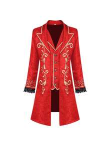 Disfraz retro de príncipe de la corte medieval para Halloween - Negro - Ver 3