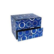 American Atelier 1331249 Circles 2-Drawer Jewelry Box Blue - Azul - Ver 2