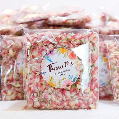 1pc 200/340g Candle & Dried Flower Fragrance Set, Suitable For Soapmaking, Preserved Flower DIY, Holiday & Wedding Decor, Confetti, Home Decor, Sachet, Bath & Shower, Closet, Kitchen, Fresh Air, Dried Red Rose Petals For Foot Bath, Body Spa, DIY Crafts