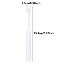 360度宠物牙刷，适用于犬猫 - 符合人体工学的手柄设计，柔软刷毛，无需电池，清洁牙齿，清新口气，有白色、绿色和浅蓝色可选，宠物牙齿护理，现代宠物美容，耐用塑料材质 - 彩色 - 查看 7