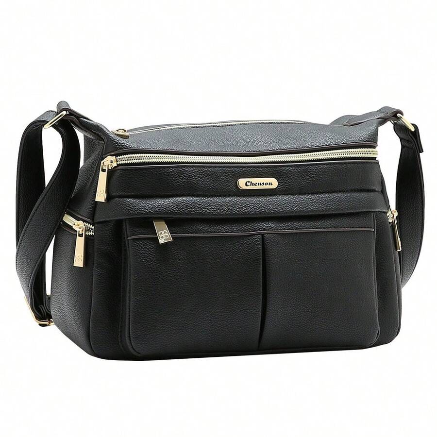 Chenson Original Women's Crossbody Bag With Multiple Compartments - màu đen - Xem 1