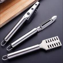 3 Piezas Juego de Raspadores de Escamas de Pescado de Acero Inoxidable, Escamador de Pescado Manual, Cepillo Descamador, Herramienta Descamadora, Removedor de Agallas, Herramienta Portátil para Descamar Pescado, Pelador de Frutas - Ver 1
