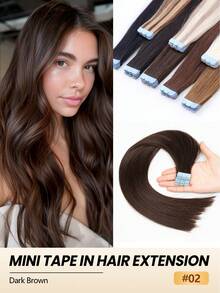 Extensiones de cabello humano - Multicolor - Ver 18