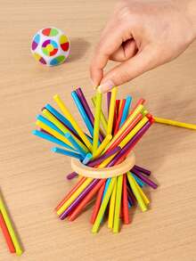 儿童平衡木游戏板，认知训练互动教育玩具 - 彩色 - 查看 2