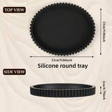White Wavy Round Tray - Multipurpose Decor, Wavy Tray For Cabinet, Kitchen Spice Waves Plate, Serving Tray, Candle Holder, Suitable For Living Room/Dining Room/Kitchen/Bathroom | Coffee Table Decor/Fruit Storage Rack - Multicolor - View 9