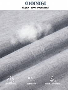 Spring And Autumn New Men's Long Pants - Solid Color, Glossy Surface, Casual And Sporty, Regular Size, Elastic Waist With Drawstring, Pockets, Suitable For Outdoor Camping, Vacation And Travel, Men's Straight-Leg Pants.Gifts For Boyfriend, Easter Gifts - 淺灰色 - 查看 7