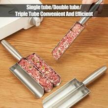 Stainless Steel Meatball & Salad Patty Maker Set - Non-Stick Multi-Functional Kitchen Tool For Making Perfect Shaped Meatballs, Dough And Ice Cream Balls - Silver - View 11