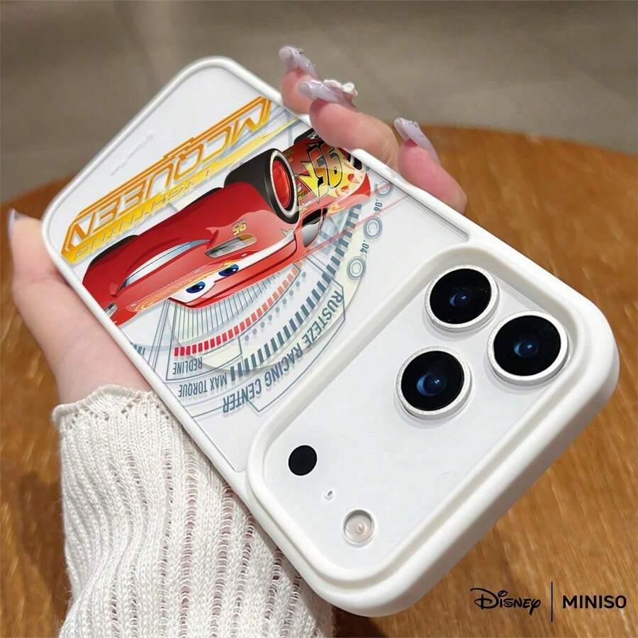 Disney Cars Lightning McQueen Rusteze Racing Design Phone Case Transparent Magnetic Shockproof Case Suitable For Iphone 17 Pro Max/17 Pro/17 Air/17/16/15/14/13/12/11/X/XS Pro/Pro Max Series Iphone 17 Pro Max Case Iphone 17 Pro Case Iphone 17 Case Stocking Stuffers The Girlfriend - White - View 1