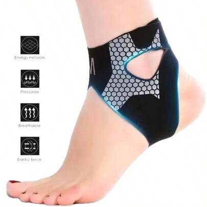 2 piezas de equipo de protección para el tobillo | Ajuste de compresión alta, alta elasticidad y suavidad, adecuado tanto para hombres como para mujeres, perfecto para baloncesto, correr y entrenamiento físico - La elección perfecta para equipos de protección deportiva