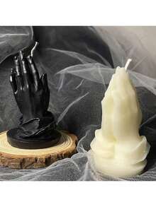 Prayer Gesture DIY Handmade Fragrance Plaster Multifunctional Silicone Mold - White - View 3