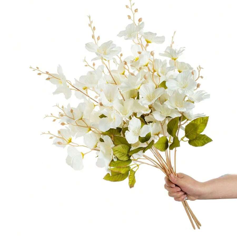 3/5pcs Mixed Artificial Daffodil, Magnolia, Chamomile Flowers, Suitable For Vases, Mother's Day Centerpieces, Wedding Favors, Kitchen Decor, Bedroom Home Decor - White - View 1