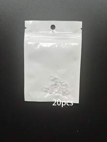 1 Box Of Approx. 365pcs Transparent Silicone Ear Plugs, Soft Silicone Earring Backs, Clover-Shaped Earring Fixers 5mm, Suitable For Fixing Earrings & Earring Posts, Low Allergy Silicone Earring Backs Replacement - Plum Blossom Shape - View 13