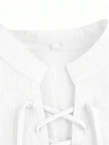 Men's Medieval Pirate Shirt - Renaissance Festival Costume, Western Roleplay Outfit, Suitable For Historical Events, Cosplay, Theme Parties - Machine Washable, Ruffle Collar Design, Unique Sleeve Details - White - View 5