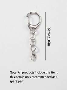 Y2K风格亚克力串珠钥匙扣，夏日音乐爱好者吊坠，彩色几何设计，亚克力和合金材质，适用于钥匙、包包和配饰，可爱钥匙扣，包包吊坠，耳机吊坠，迷你CD盒专辑唱片吊坠钥匙扣，DIY亚克力钥匙扣 - 彩色 - 查看 13