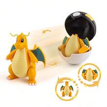 pokemon 6款正版宝可梦变形精灵球系列手办玩具，包括快龙、拉普拉斯、梦幻等动漫人物桌面摆件模型收藏玩具 - 彩色 - 查看 8
