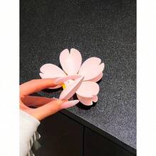 1pcs Pink Sakura Blossom Clips, Refrigerator Magnets, Creative Decorative Magnets, Suitable For Kitchen, Office And Home Decor, Fun Fridge Decoration, Can Be Used As Clips - Multicolor - View 4