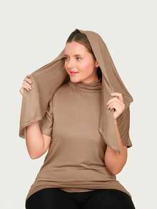 1pc Premium Instant Triangle Hijab, Crystal Linen Material, Self-Tie Design, Quick Wrap Without Slipping, No Undercap Needed, Suitable For Daily Wear, Prayer, And Outings - Triangular Scarf - View 24