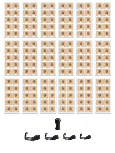 Set dilatador antirronquidos de 4 tamaños, incluye 4 clips, 1 soporte de clip, tiras magnéticas antirronquidos, tiras magnéticas cuadradas y redondas, 180/90/20/10 piezas de tiras magnéticas, ayuda a reducir los ronquidos y mejorar la calidad del sueño, ajuste , cómodo y duradero para uso en el hogar o de viaje