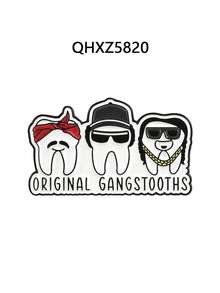 1件/套 牙科护士和稳定牙齿珐琅徽章 可爱卡通牙齿金属胸针 时尚翻领徽章 包包配饰 包饰 珠宝礼品 - 彩色 - 查看 13