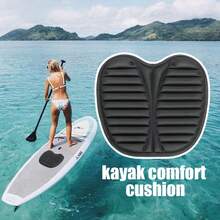 1 miếng đệm ngồi bơm hơi cho thuyền kayak, ván chèo, ván lướt sóng, đệm êm ái với mút xốp mật độ cao, thoáng khí và chống trượt. - màu đen - Xem 3