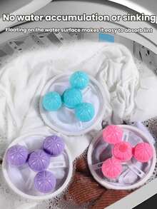 6/3 piezas Bolas reutilizables quitapelusas para lavadora, atrapapelusas y cuidado suave de la tela, colector de pelusas de larga duración - Varios estilos - Ver 1