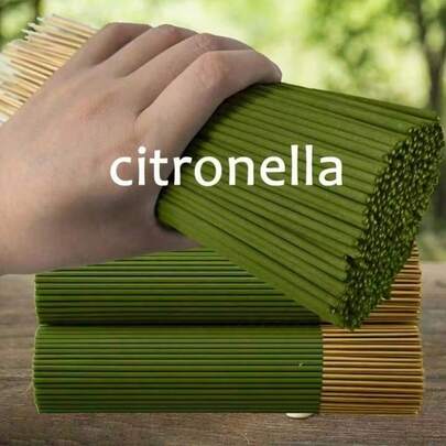 73/151/253 piezas de palitos de incienso de citronela de alta calidad - Tiempo de quemado de 45 minutos, fragancia de verano, adecuado para el hogar, campamento, patio, piscina y actividades al aire libre - Yoga, meditación, relajación, decoración festiva (Halloween/Navidad/Pascua/Acción de Gracias)