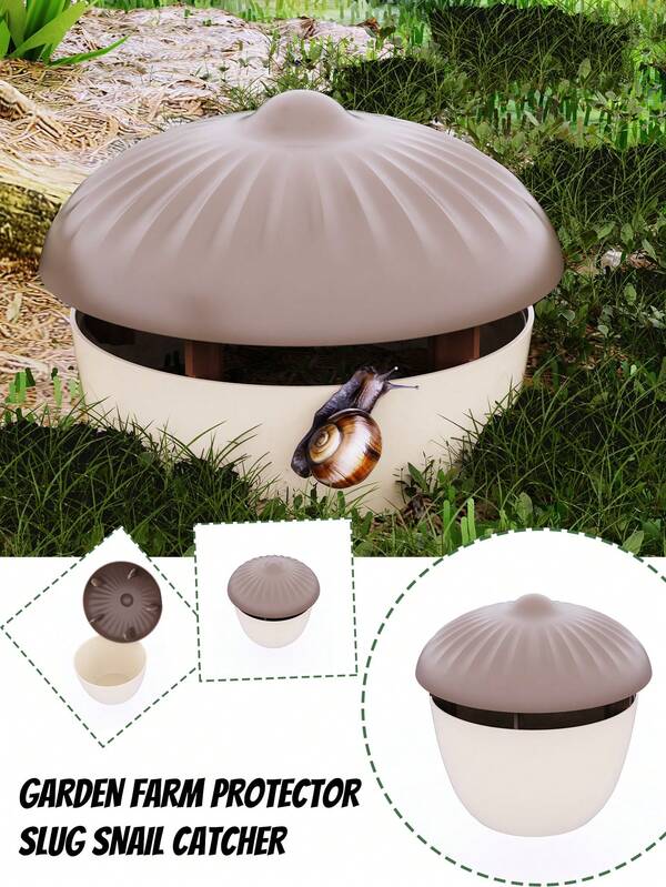 Reusable Slug & Snail Trap, Insect Catcher & Pest Control Device For Orchard, Garden, Farm And Outdoor Use, Effective Snail Slug Bug Killer, Durable Waterproof Pest Prevention Tool
