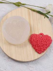 菊花、蝴蝶、心形、樱花硅胶模具吊坠，香薰石膏模具吊坠 - A-白色 - 查看 3