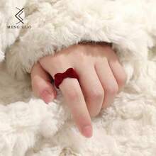 草莓植绒戒指盒，红色珠宝礼盒，创意迷你订婚首饰盒，戒指盒，首饰盒，耳环盒，耳环戒指包装收纳盒，可爱礼盒，节日派对礼物，圣诞礼物。植绒仿甜美可爱迷你个性化订婚首饰盒。 - 紅色 - 查看 12