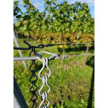 Box/50 Fencing Atthment Trellis Wire Connector 7-Link Chain Metal Galvanised - B - View 6