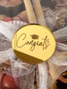 5/10 buah Hiasan untuk Wisuda, Perayaan Prestasi Akademik, Dekorasi Pesta Wisuda, Hiasan Kue Cupcake - gayaA - View 2