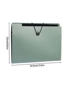 1 pieza/2 piezas Carpeta de documentos A4 con 8 ranuras, organizador de archivos de gran capacidad, carpeta de archivos portátil minimalista y multinivel - multicolor - Ver 8