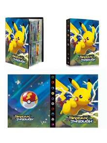 pokemon Pikachu Card Album, Pocket Monster Pet Collector's Album Holds 120 Cards - Multicolor - View 4