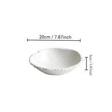 Creative Seafood Platter Soup Plate Ceramic Plate Serving Dish Display Plate Large Fish Dinner Plate Dinner Plate Western Dining Plate - White - View 9
