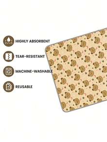 New Printed Cute Pattern Pet Pads, Washable Reusable Puppy Pee Pads, Waterproof Puppy Training Pads, Cartoon Dog Diapers - 60*45cm - View 4