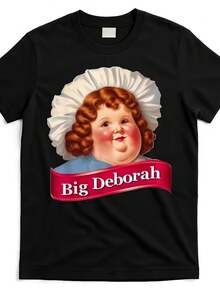 Vintage Big Deborah Character Print TShirt, Perfect For Home, Going Out Or As A Gift Ideal For Christmas, Valentine's Day, Etc. - 1 - 查看 1