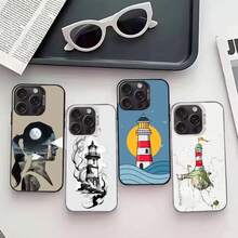 Funda para teléfono L-Lghthouse para iPhone 17, 16, 15, 14, 13, 12, 11 Plus, Pro Max, XS, funda de color plateado para iPhone 17 Air, 16, 15, 14, 13, 12, 11. - Z1 - Ver 3