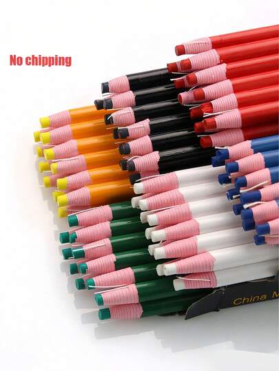 Sewing Marking Pencils, Self-Disappearing Chalk, Sewing Marking And Tracing Tool Set, Water-Soluble Sewing Marking Pencils With Brush Tip, Highly Visible And Easy To Erase Sewing Marking Tools On Fabric, Wood, Glass, Furniture, Sewing Supplies, Craft Essential For Travel