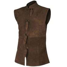 2026 Medieval Renaissance Vest, Lace-Up Vest For Courtly Gentlemen, Stage Costume For Theatre, Carnival And Halloween - Coffee Brown - View 2