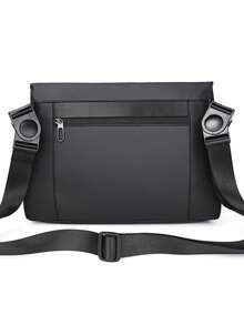 Functional Style Messenger Bag, Men's Casual Shoulder Bag, Large Capacity Commuter Crossbody Bag - Multicolor - View 5