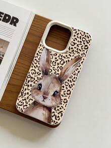 Cheetah,Leopard Print Cute Rabbit Leopard Print Phone Case, Compatible With IPhone 17, 17 Pro, 17 Pro Max, 16, 16 Plus, 16 Pro Max, 16e, 16 Pro, 15, 15 Plus, 15 Pro Max, 15 Pro, 14, 14 Plus, 14 Pro Max, 14 Pro, 13, 13 Pro, 13 Pro Max, 12, 12 Pro, 12 Pro Max - Multicolor - View 1