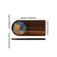 创意甜点摄影托盘，下午茶点心单人餐盘，面包展示相思木托盘 - 彩色 - 查看 9